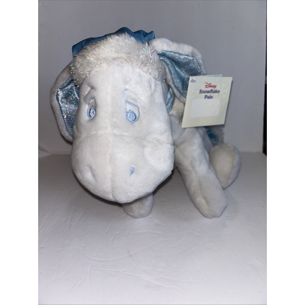 Disney Store Eeyore Winter Holiday Plush Snowflake Pals With Tag See Description